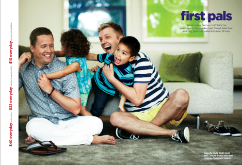 Jenny Block: JCPenney June Book Features Gay Dads<BR>JCPenney has put out another gorgeous ad featuring a same-sex couple, this time two dads and their two kids in honor of Father's Day.